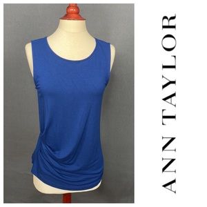 ANN TAYLOR Sleeveless Tank with Drape SMALL TALL